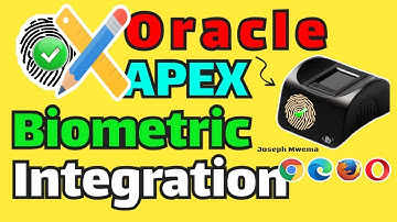 Oracle APEX Web Biometric Registration and Authentication App DEMO