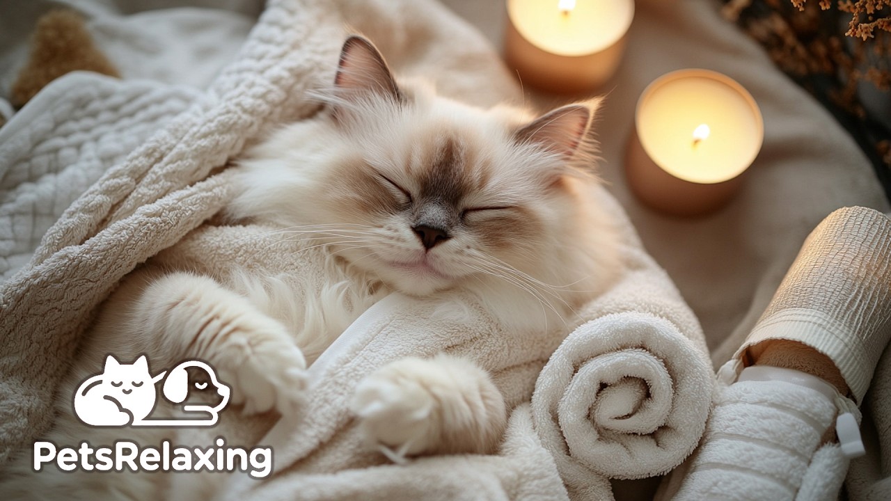 Calm Cat Anxiety 🐱 Calming Cat Music with Purring & Relaxing Music