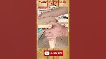 How to make a Dovetail Stepping Stool with Hacksaw and Chisels | Hand tools woodworking #shorts