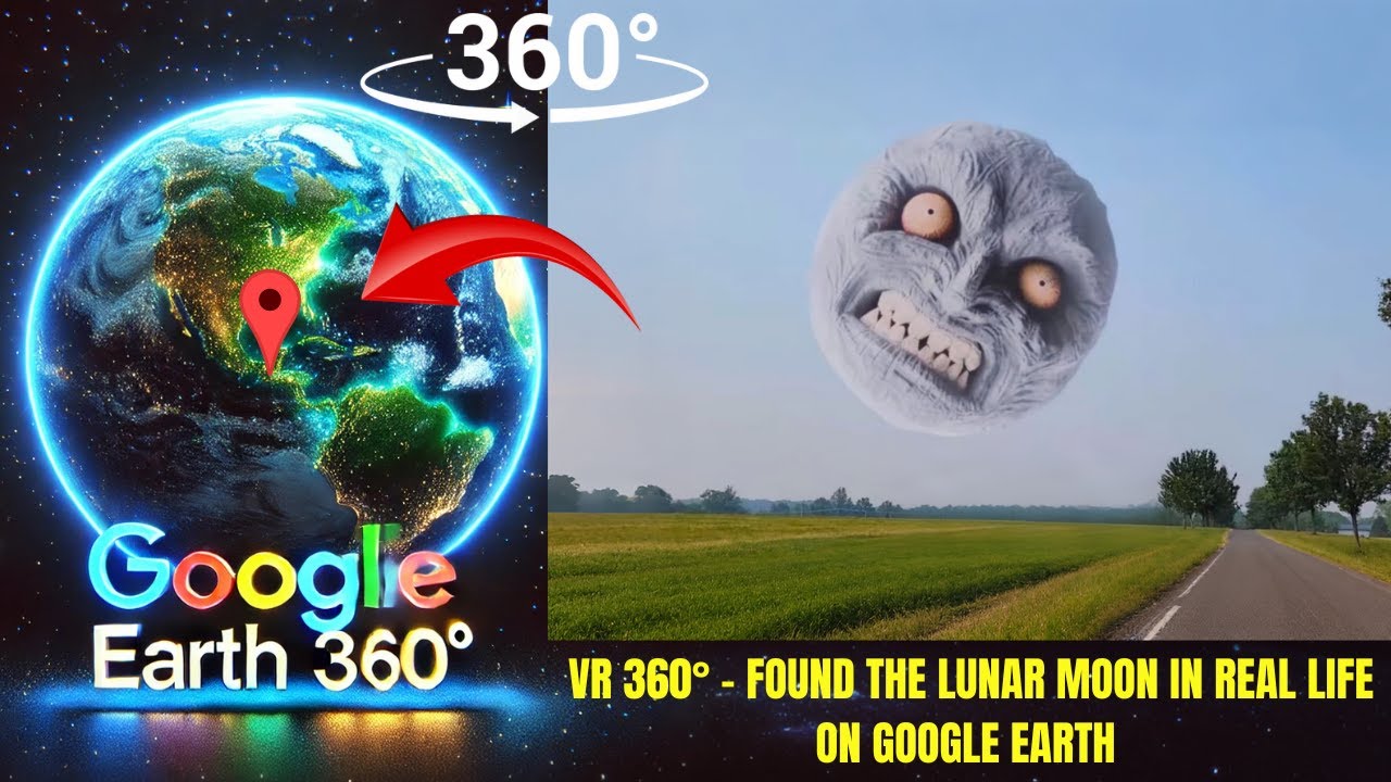 VR 360° - Found the Lunar Moon in real life on Google Earth!
