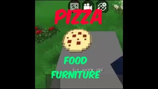 Pizza food furniture in mini block craft screenshot 4