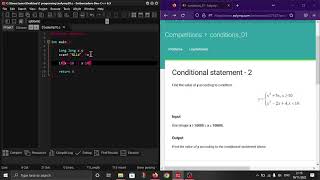 Conditional statament 2 in C programming language. #Eolymp problem 8521.