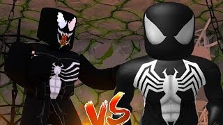 Black Spiderman Vs Venom Epic Battle Roblox Youtube - roblox venom final showcase