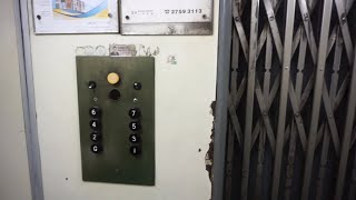 Amazing Original Gated 1957 Otis Traction Elevator 84-86 Java Road, Hong Kong