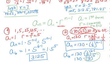 Algebra 2 - Geometric Sequence