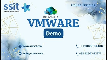 VMware Training Demo || SSIT Software Online Training @ 01/07/2023