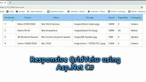 How to make GridVeiw responsive using Bootstrap in ASP.Net C# | Tech Tips Unlimited