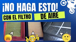 8 Consejos [LIMPIEZA FILTRO DE AIRE MOTO]✅¡El MEJOR tipo de FILTRO!