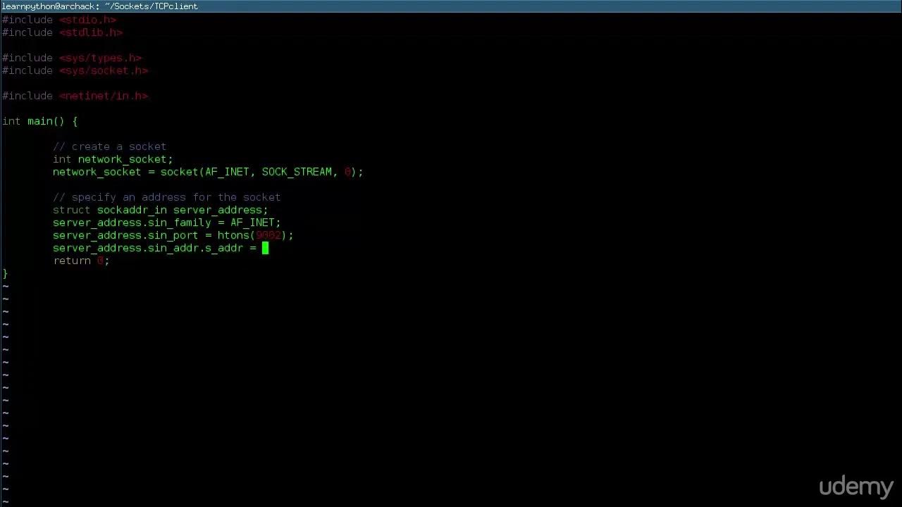3 of 10 Coding Sockets in C - YouTube
