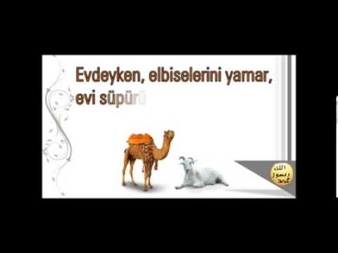 Ev işlerinde - Hz.Muhammed (s.a.v)