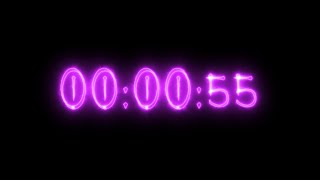 Purple neon vampire timer 55 seconds (countdown)