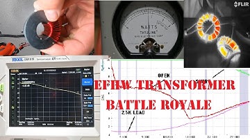 EFHW ham radio HF antenna transformer tests -  build the best yourself - save money build and learn