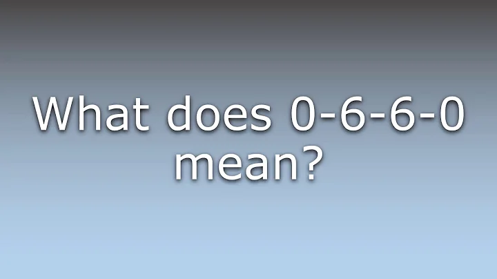 What does 0-6-6-0 mean?