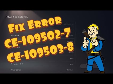 How To Fix PS5 Error CE-109502-7 U0026 CE-109503-8