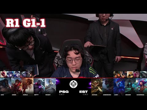 PSG vs EST - Game 1 | Round 1 LoL MSI 2024 Play-In Stage | PSG Talon vs Estral Esports G1 full game