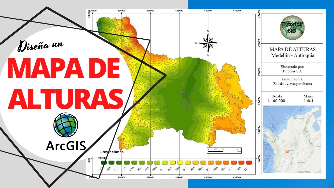 📝Diseña un Mapa de Alturas ArcGIS🌄 YouTube