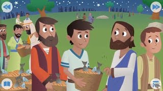 Biblia para Niños - Panes y peces para 5,000 personas - Mateo 6