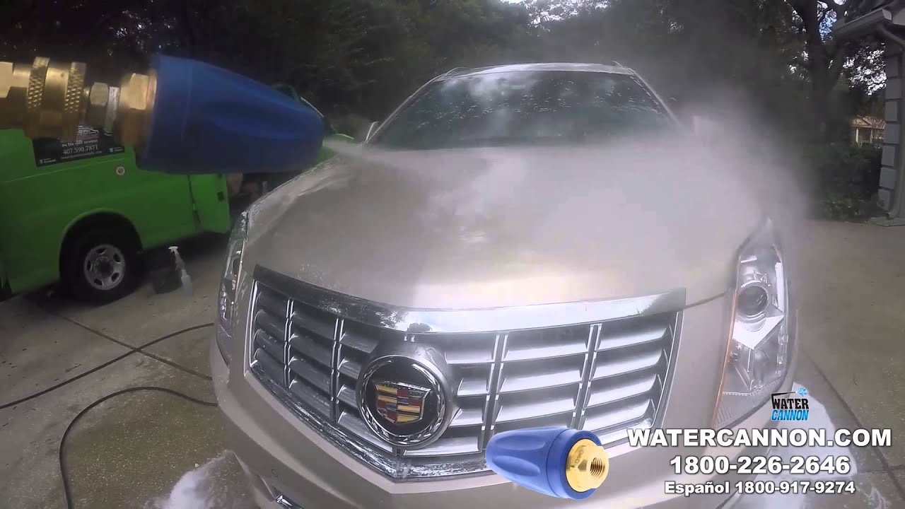 Hydrojet Turbo Nozzle In Action Car Washing YouTube