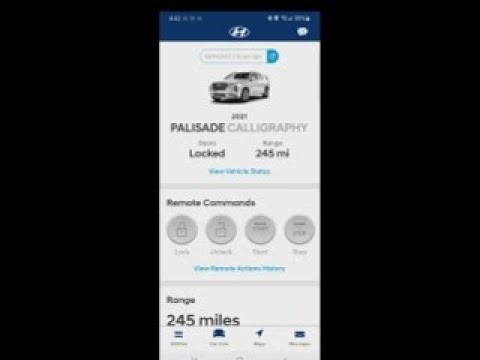 New App Hyundai Palisade BlueLink MyHyundai Find My Car Vehicle Locator ...