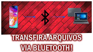 Como passar fotos do celular para o notebook usando Bluetooth?