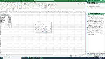 Excel Expert Lesson 4 8 Protecting the Workbook Structure