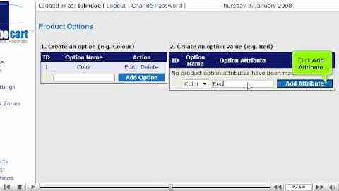 How to add product options in CubeCart - Cube chart tutorial