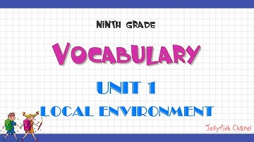 Từ vựng tiếng Anh lớp 9 - Unit 1 Local environment - Chương trình mới