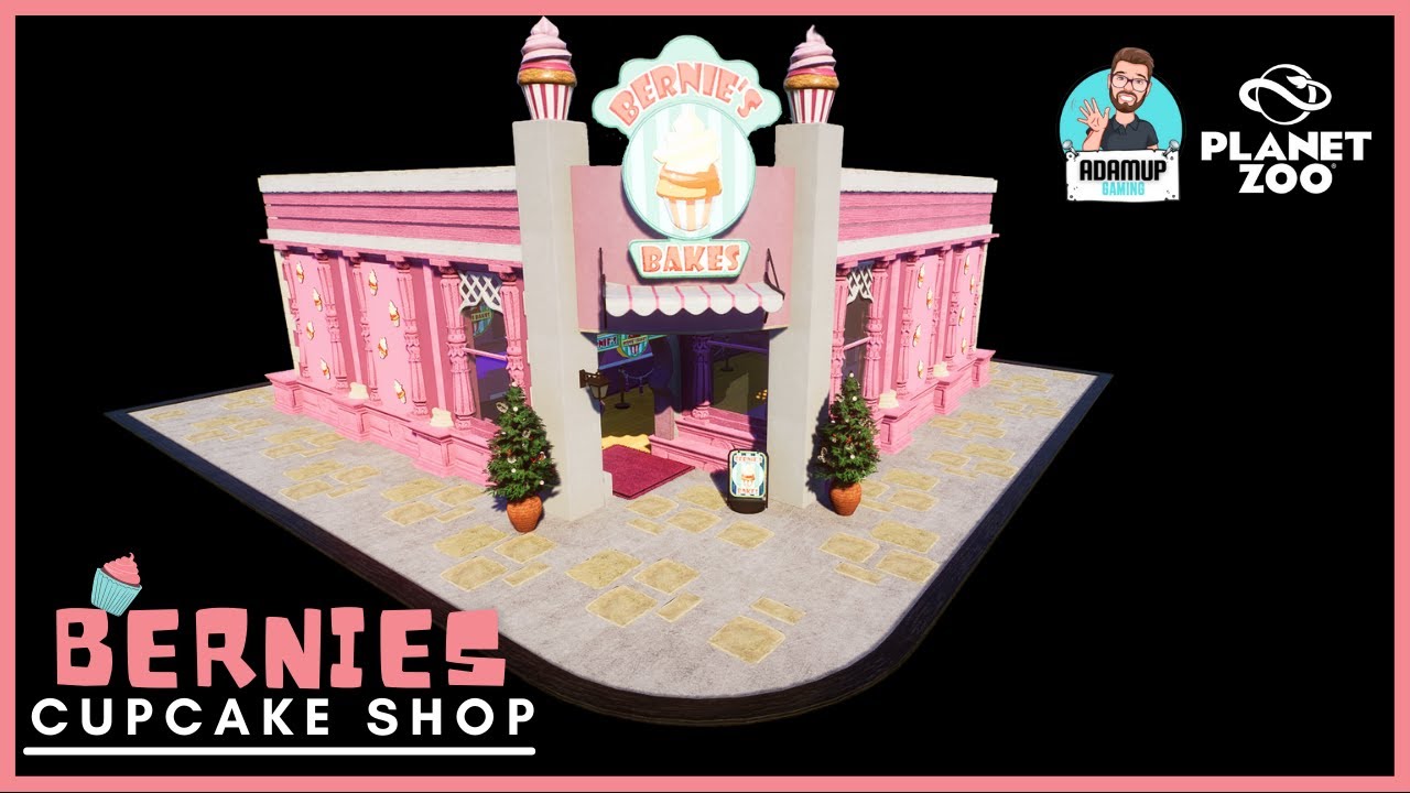 Planet Zoo Cupcake Shop Build | Bernie's Cupcake Shop | Speedbuild/stopmotion |