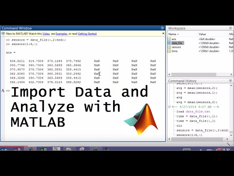 データのインポートとMATLABによる分析