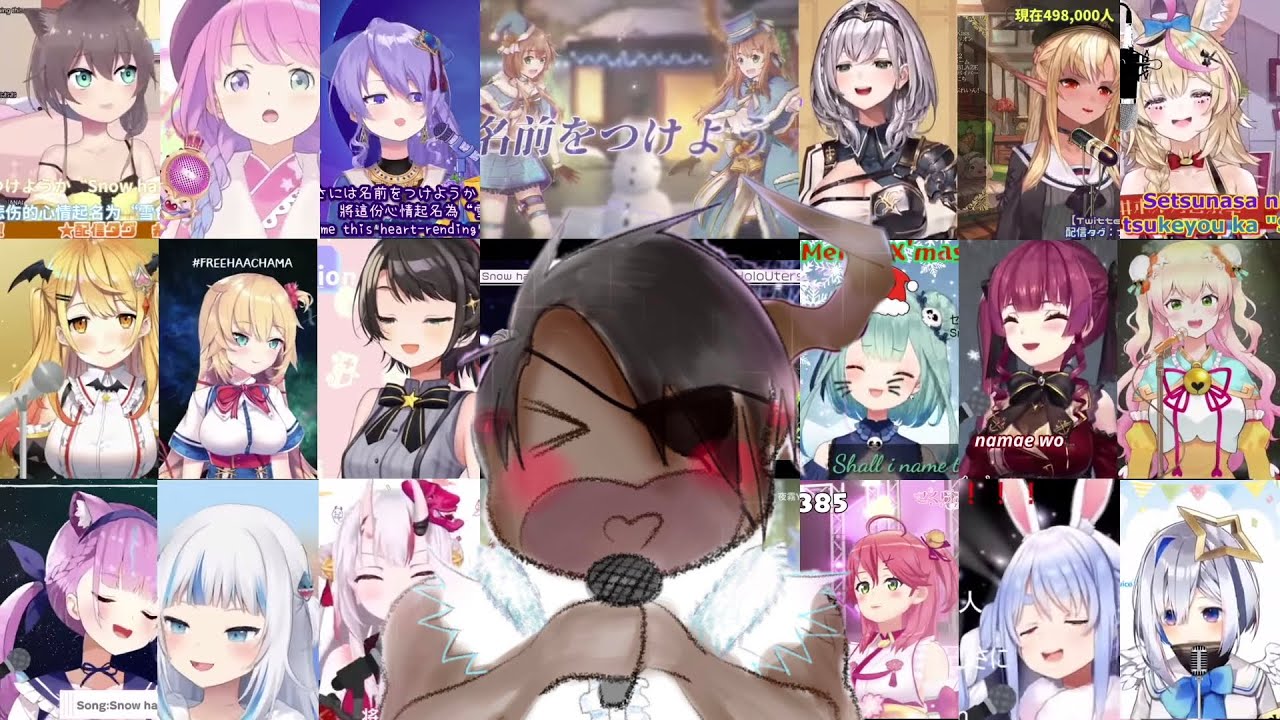 Hololive Sings - Snow Halation [JP, EN, ID, CN and Holostars] (µ's 2ndシングル)