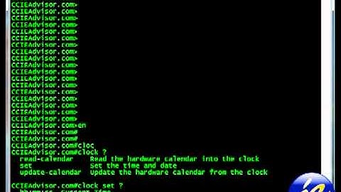 Learn how to set clock on Cisco IOS from ccieadvisor.com