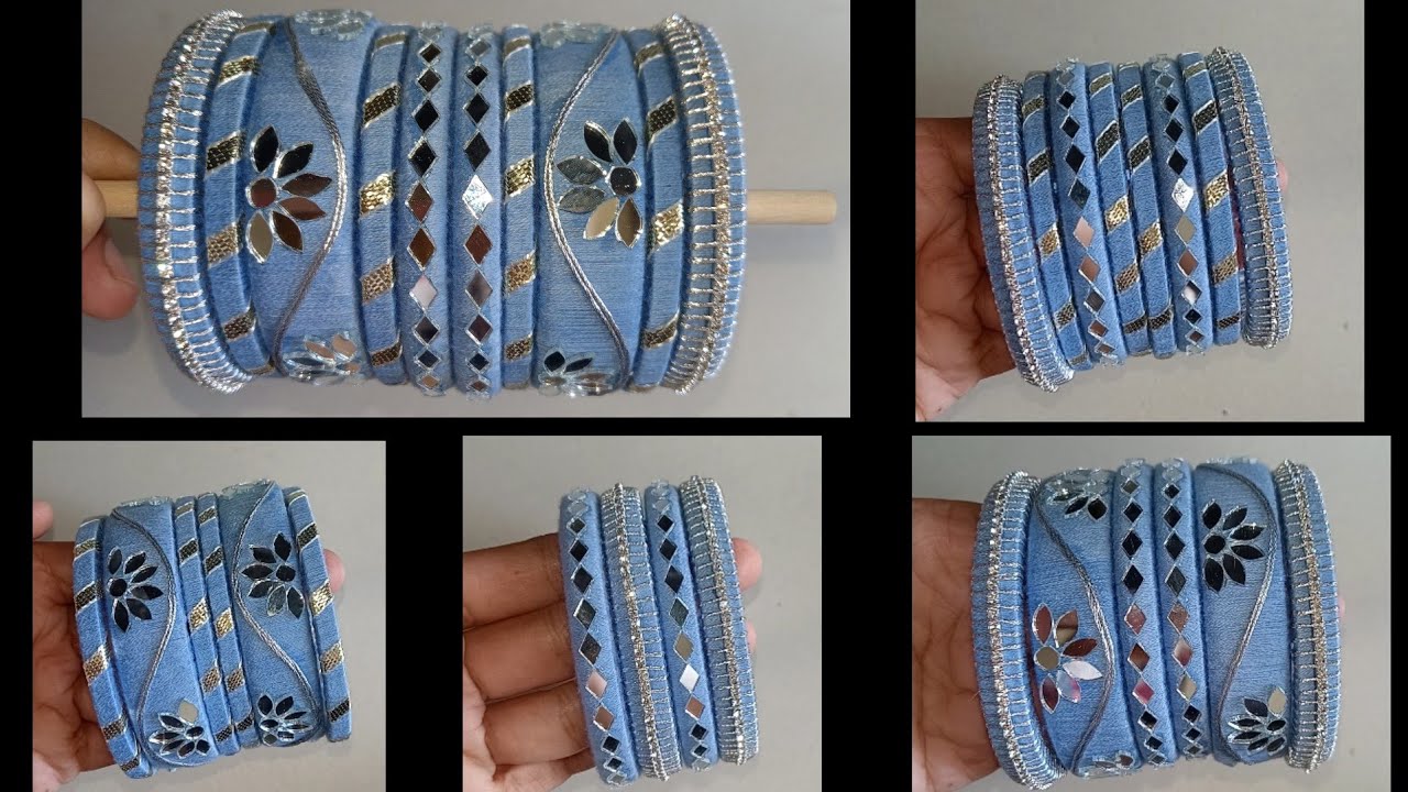 Matching Bangle Making at Home/Thread Bangles Tutorial/Handmade Bangles #threadbangles #diybangle