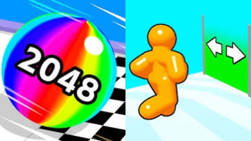 Ball Run 2048 vs Tall Man Run - All Level Gameplay Android,iOS - NEW MOD APK UPDATE GAMEPLAY