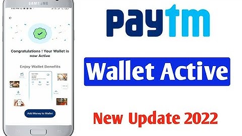 How to Active Paytm Wallet on 2022 | Paytm wallet activate kaise kare without kyc | Paytm new update
