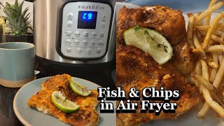 Fish and Chips in Air Fryer | Fries without Oil | Healthy Recipe