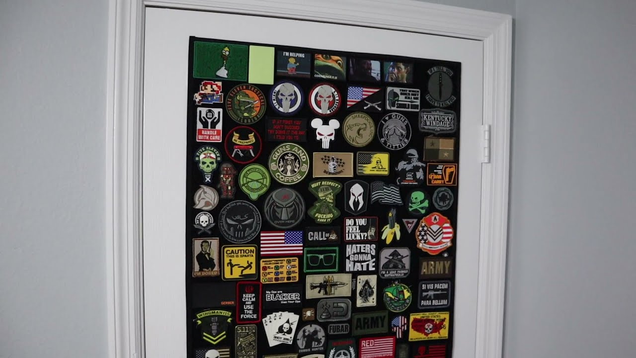 DIY Morale Patch Velcro Wall 