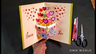 Beautiful Birthday Greeting Card Idea | DIY Birthday POP-UP card |DIY GREETING cards for birthday