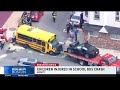 Students taken to hospital after school bus crash in Everett