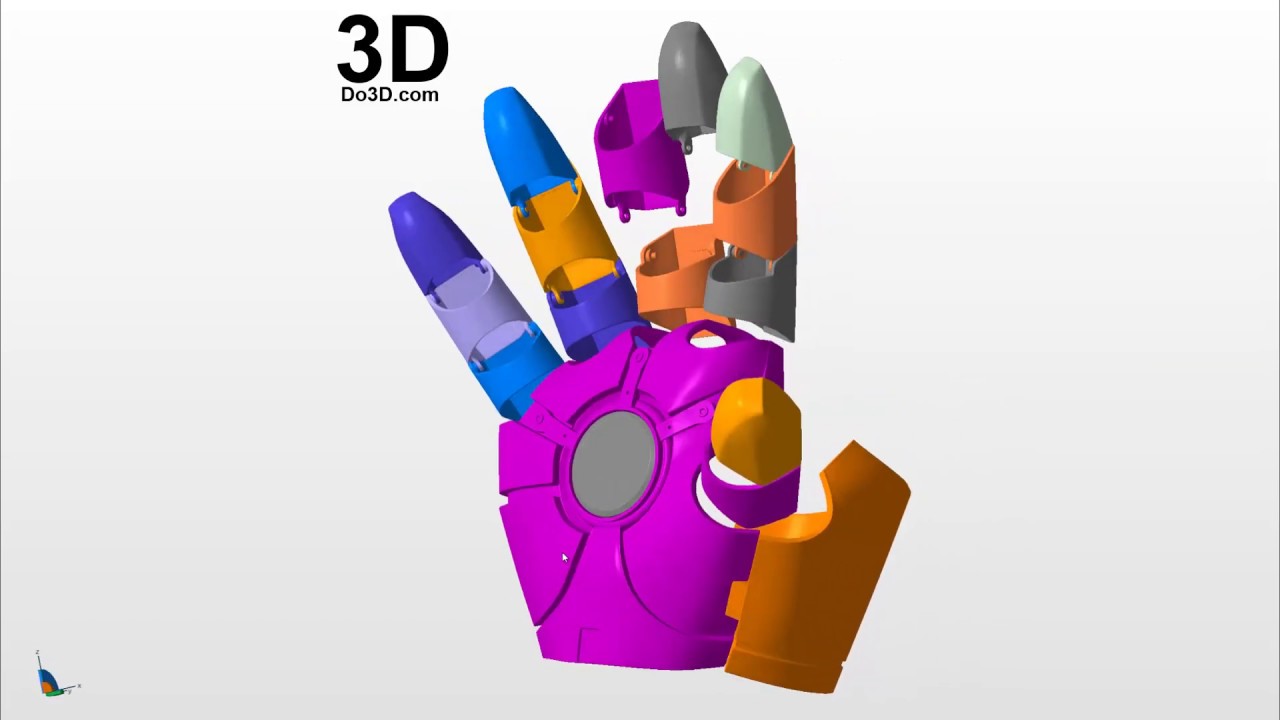 Best 3D Printable Iron Man Hand Glove Model for printing ...