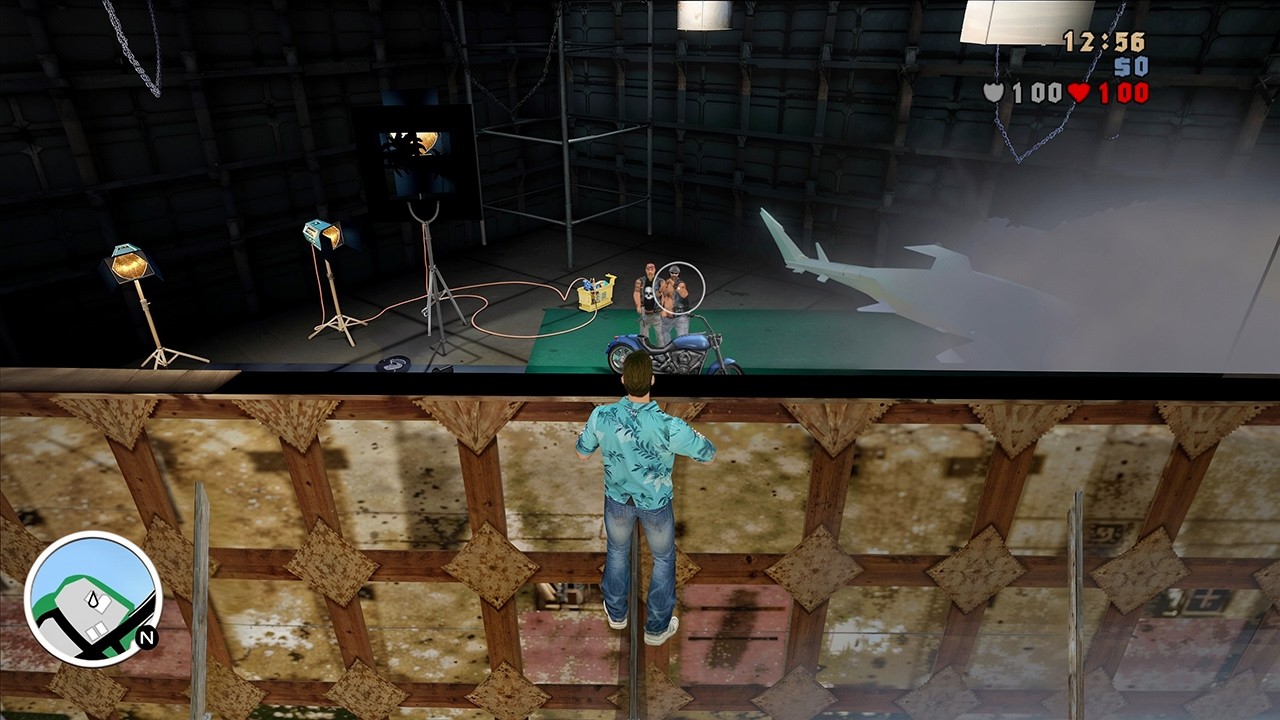 Never seen Tommy sneak peeking in the film studio to eliminate bike gangs