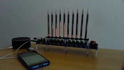 IN-9 Nixie Tube 10-Band Spectrum Analyzer - Demo