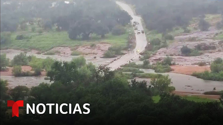 Así fue cómo en muy poco tiempo creció el cauce del río Guadalupe | Noticias Telemundo