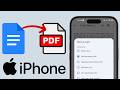 Converting Google Docs to PDF on iPhone: A Step-by-Step Guide (2025)