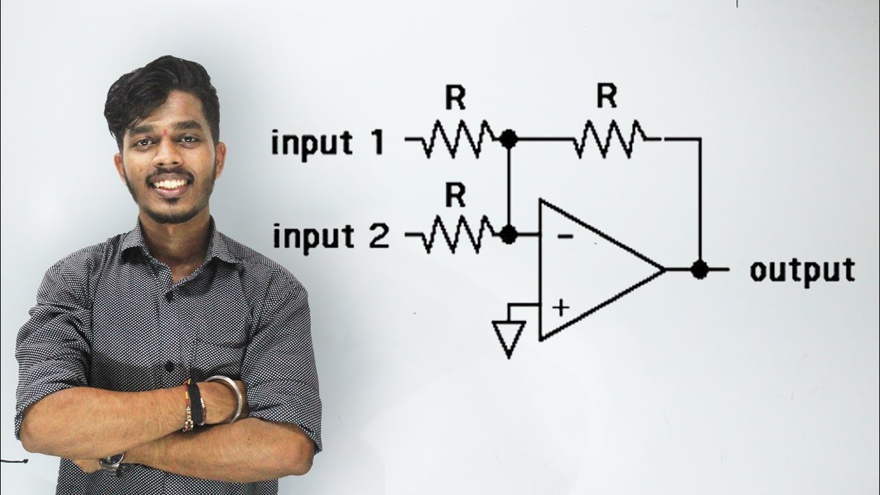 Summing Amplifier In inverting mode of OpAmp | Hindi | [Lec 5] - YouTube