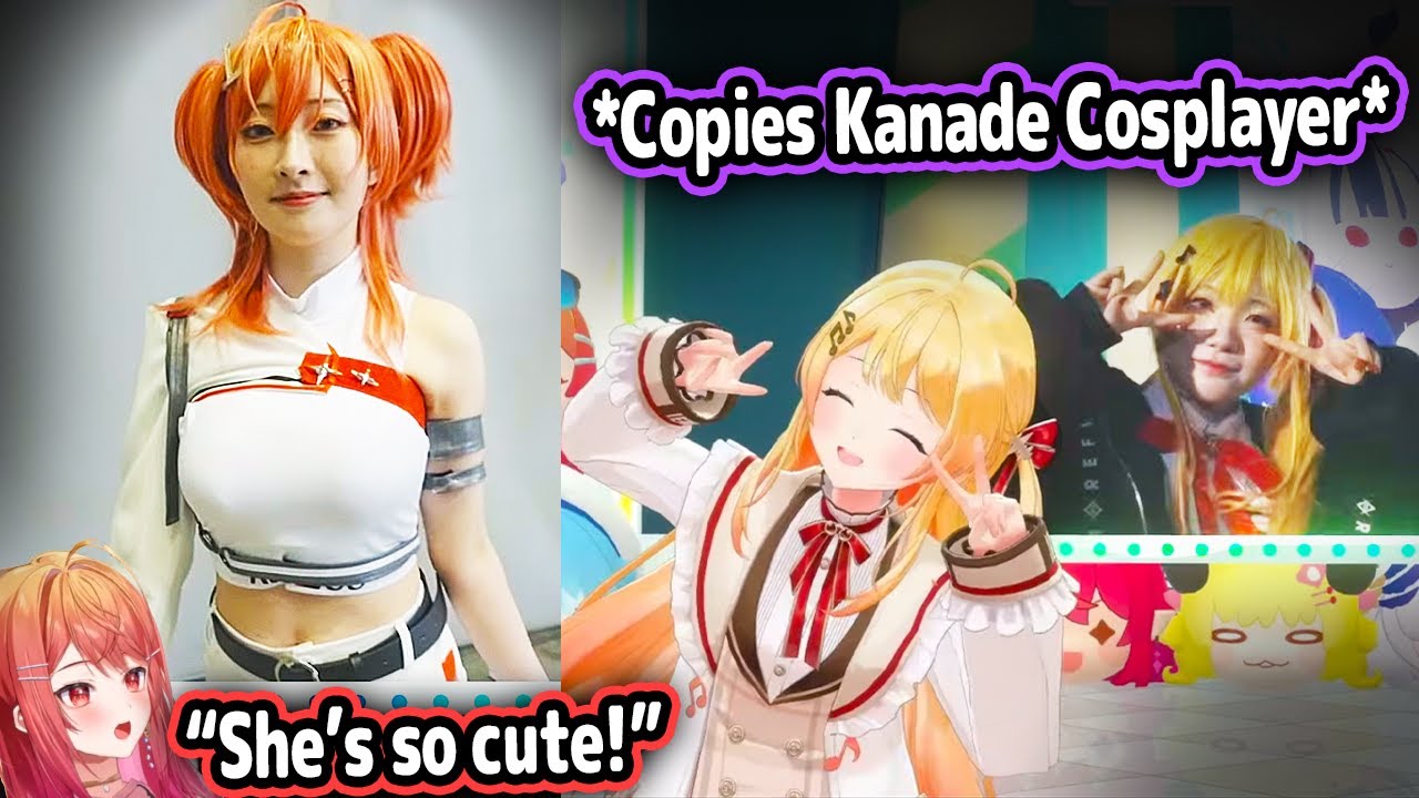 Ririka and Kanade Copying Their Cosplayer's Cute Movements On-Stage Is Adorable【Hololive】