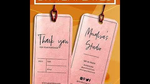 Monochrome Product Label Design Template | Printable Hang Tag Labels