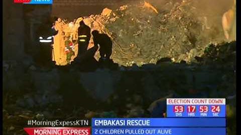 Embakasi rescue - Building collapsed Tuesday morning