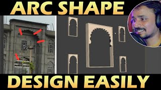 ARC SHAPE DESIGN #3 3DSMAX 😍🤔  kaboomtechx