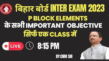 #INTEREXAM Complete objective of p - Block elements