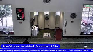 Jumu'ah prayer from Islamic Association of Allen